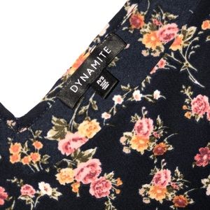 Dynamite floral blouse, size small